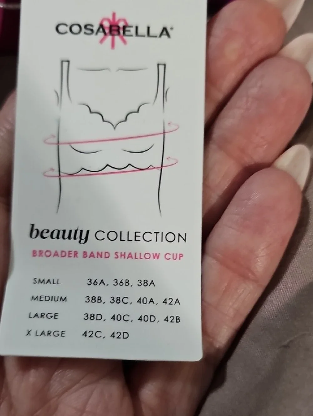 MSN Beauty Racie Bralette Cape Fuschia - Picture 4 of 5